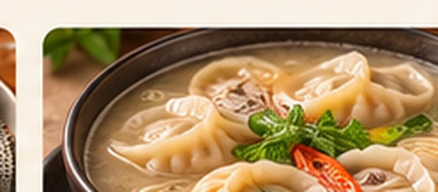 Illustrative concept image of dumpling soup